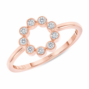 Caitlyn Rose 14k Poppy 8 Diamond Ring