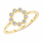 Caitlyn Rose 14k Poppy 8 Diamond Ring